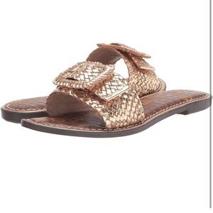Sam Edelman Women’s Gold Woven Sandals 8.5
